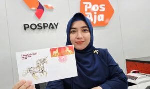 PT Pos Indonesia meluncurkan seri perangko Tahun Kuda 2577, yang sudah beredar per tanggal 10 Februari 2026, berdenominasi Rp 10.000.