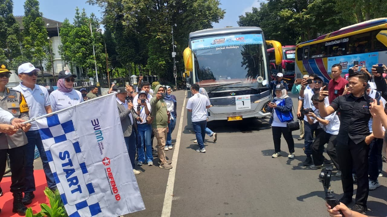 17-3-10 DEfend ID1 Pelepasan peserta mudik gratis yang digelar DEFEND ID.