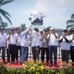 Pelepasan ribuan pemudik yang difasilitasi DEFEND ID dengan Program mudik gratis 2026.