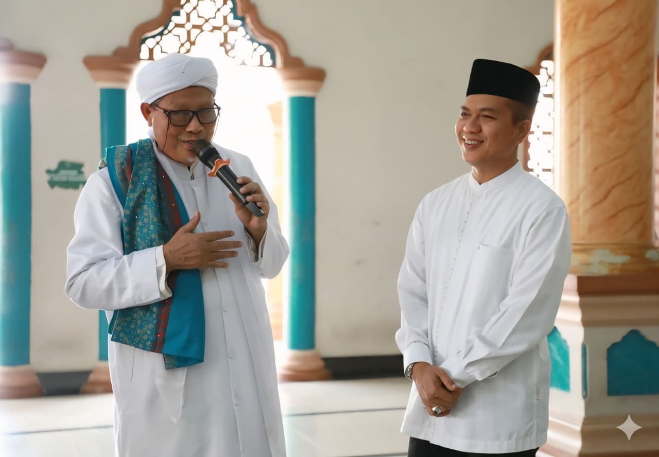Bupati Bandung Kang DS saat kegiatan Jumat Keliling di Masjid Ponpes Al Burdah Kutawaringin, Jumat (27/3/2026).