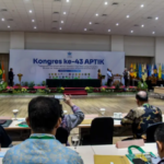 Suasana pembukaan Kongres ke-43 APTIK di Gedung Pusat Pembelajaran Arntz-Geize (PPAG) ll, Kampus Unpar, Kota Bandung, Kamis (5/3). Foto: Dimas Rachmatsyah / Jabar Ekspres
