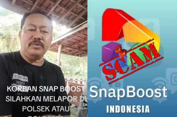 Kapolsek Bangunrejo yang menghimbau korban aplikasi Snapboost untuk segera melapor.