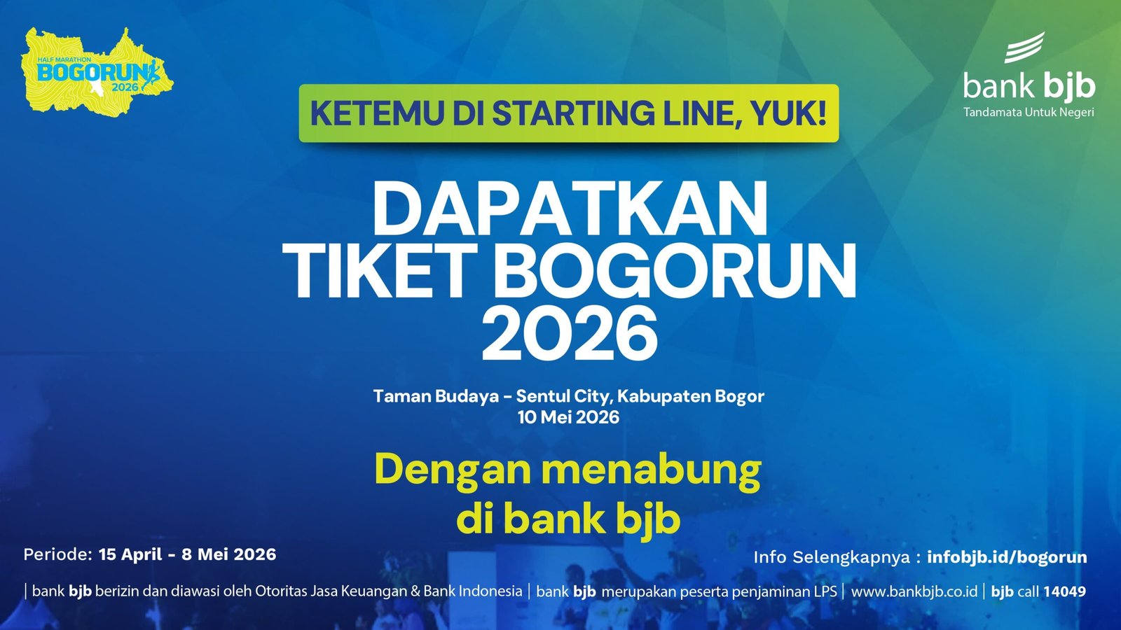 Jangan Kehabisan! Cara Mudah Ikut BOGORUN 2026 Lewat Promo bank bjb