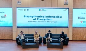 Program Data Unboxed @Campus bertajuk “Strengthening Indonesia’s AI Ecosystem: From Campus Innovation to National Impact” yang digelar di Auditorium Universitas Udayana, Bali, Jumat (10/4). Program Data Unboxed @Campus bertajuk “Strengthening Indonesia’s AI Ecosystem: From Campus Innovation to National Impact” yang digelar di Auditorium Universitas Udayana, Bali, Jumat (10/4).