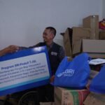 Pekerja BRI Region 9 Bandung Salurkan Bantuan Sembako bagi Korban Kebakaran di Ciseureuh