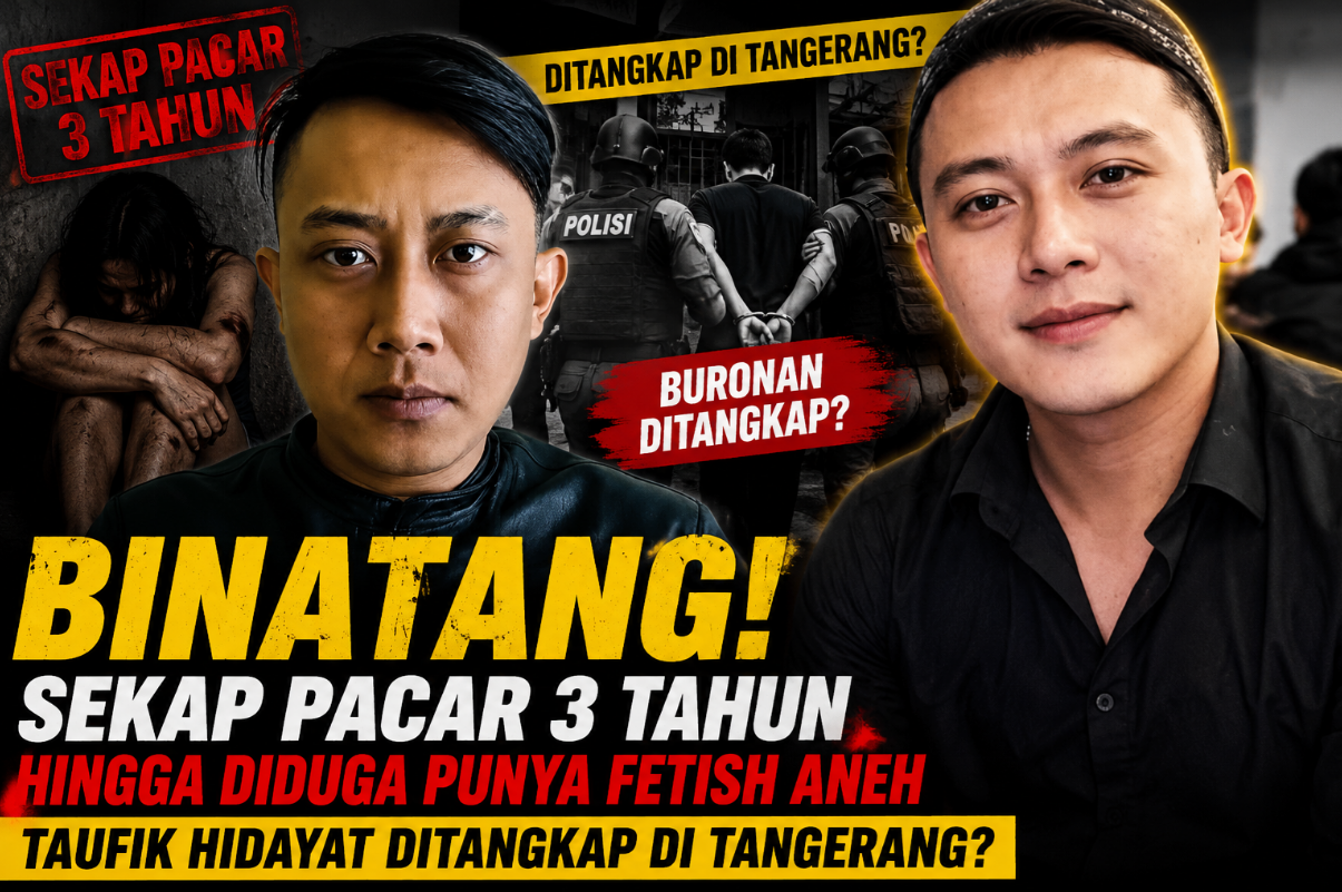 Binatang! Sekap Pacar 3 Tahun hingga Diduga Punya Fetish Aneh, Taufik Hidayat Ditangkap di Tangerang?