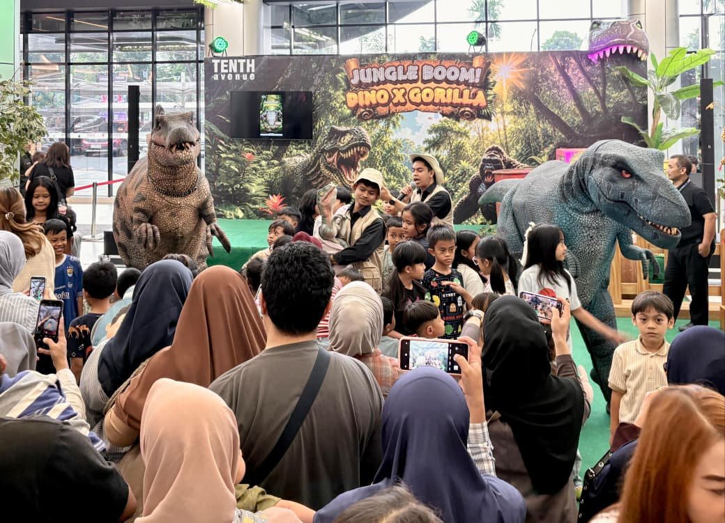 Libur Sekolah Makin Seru! Tenth Avenue Mall Bandung Hadirkan Petualangan Dinosaurus dan Gorila Gratis untuk Keluarga