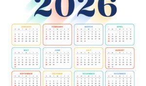 Kalender 2026
