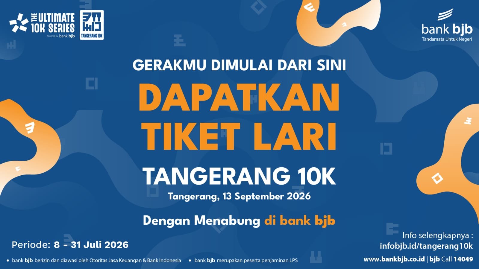 bank bjb Hadirkan Kemudahan Ikut Tangerang 10K Lewat Program Menabung Berhadiah Tiket Lari